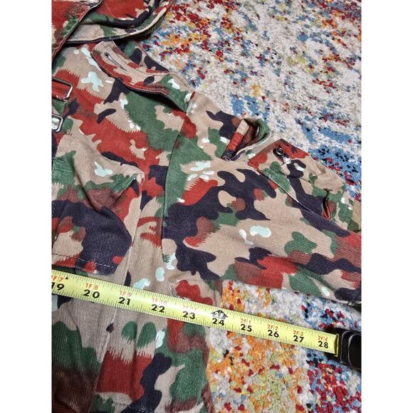 Vintage 70's Swiss M70 TAZ 83 Alpenflage Camo Coat Jacket Switzerland Army - Picture 5 of 9